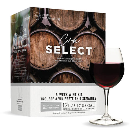  RJS Cru Select Italian Sangiovese Wine Kit Box with Red Wine Glass