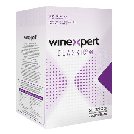 Winexpert Classic wine making kit packaging on a white background