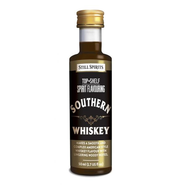 Bottle of Still Spirits Top Shelf Southern Whiskey Flavoring.