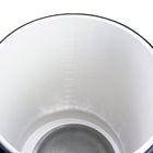 Top-down view into the mash tun, showing internal graduation