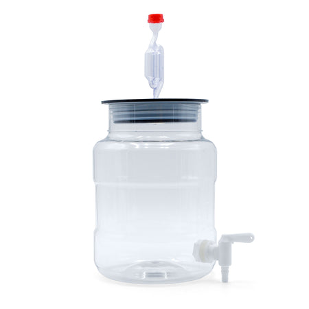 Small Fermenter with Spigot and Bubbler Airlock