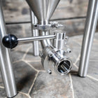 Close up of Anvil Crucible Fermentor dump valve