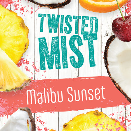 label for Malibu Sunset Wine Cocktail Recipe Kit