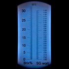 Refractometer ATC with Brix & SG Scale