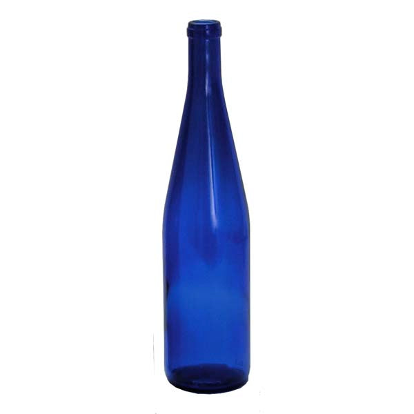 750ml Cobalt Blue California Hock Bottle