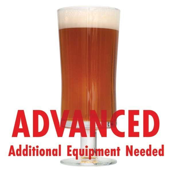 La Petite Orange in a tall glass with an All-Grain caution in red text: "Advanced, additional equipment needed"