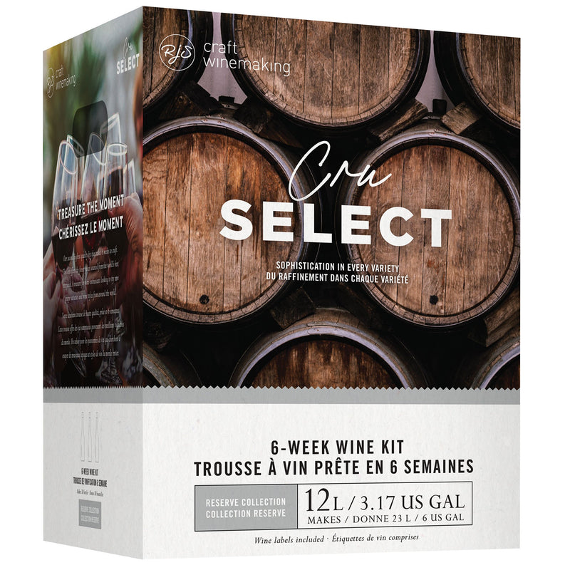 Australian Cabernet Sauvignon Wine Kit - RJS Cru Select front side of the box