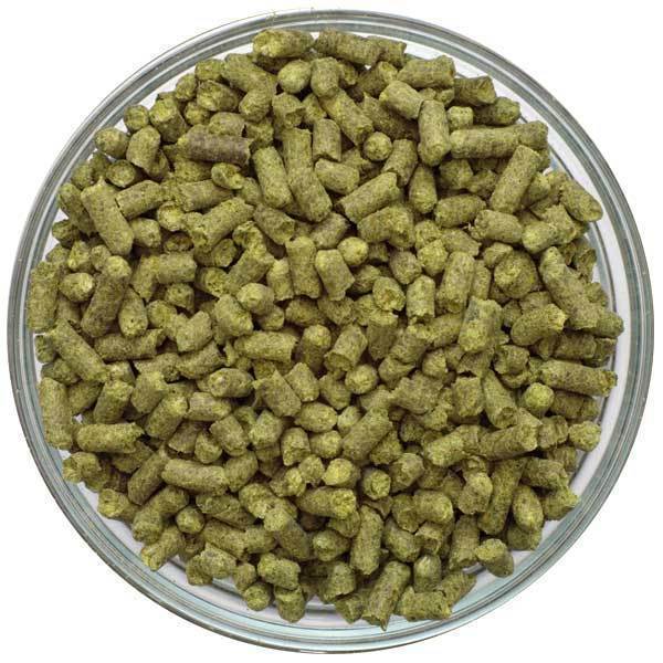 Jarrylo hop pellets in a bowl