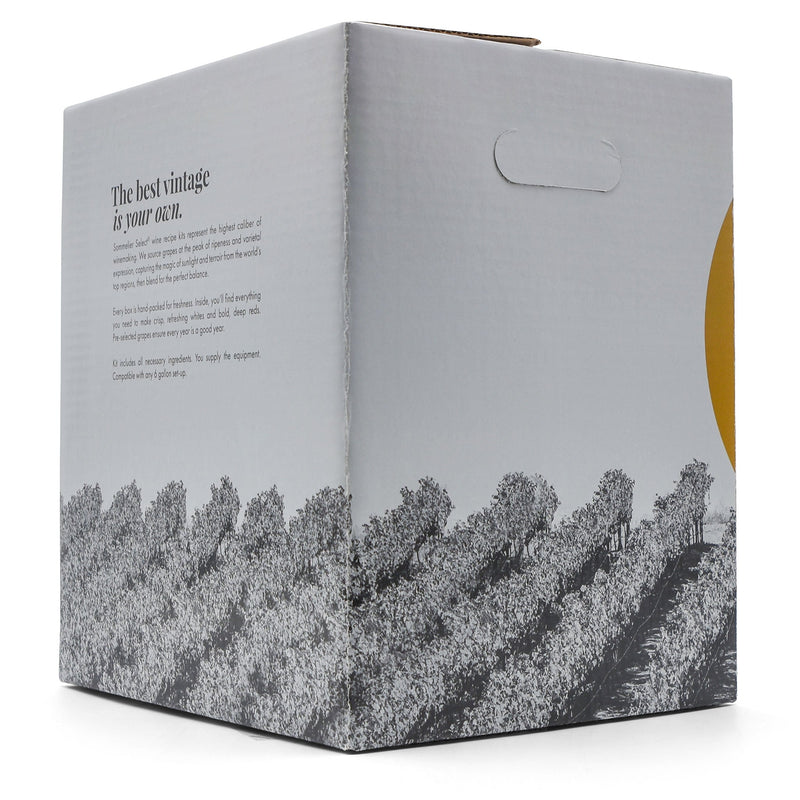 Old Vine Cabernet Sauvignon w/ Skins Wine Kit - Master Vintner® Sommelier Select® side of box