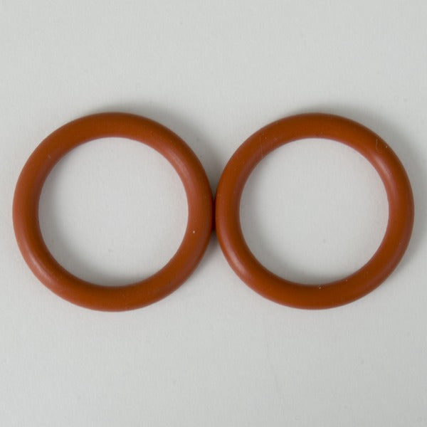 Two red kettle O-rings