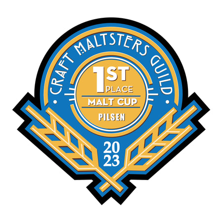 Best In Show and 1st Place Pilsen Malt - Craft Maltsters Guild Malt Cup Award 2023