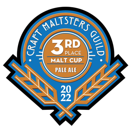 3rd Place Pale Ale - Craft Maltsters Guild Malt Cup Award 2022