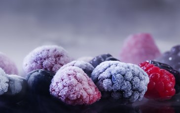 Image of frozen berries for How To Freeze Fruit For Fruit Wine blog article