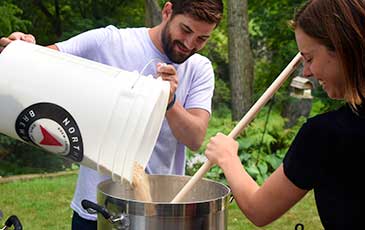 Initial Mashing