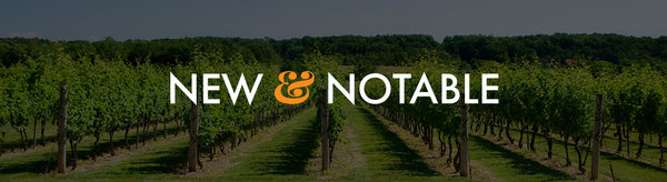 New & Notable Text Overlay on a Vineyard