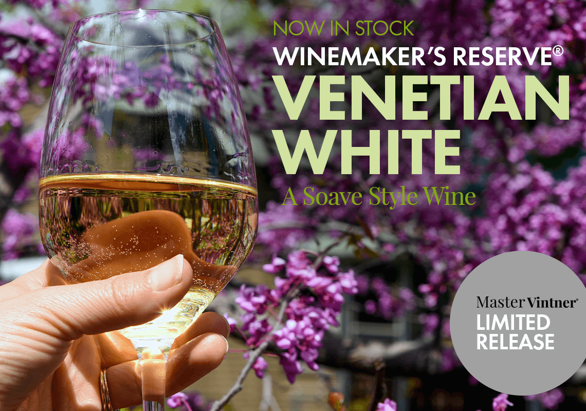 Winemaker's Reserve Venetian White A Sauve Style Wine. Master Vintner Limited Release.