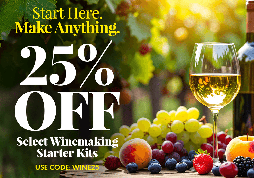 25% Off Fruit Wine Starter Kits