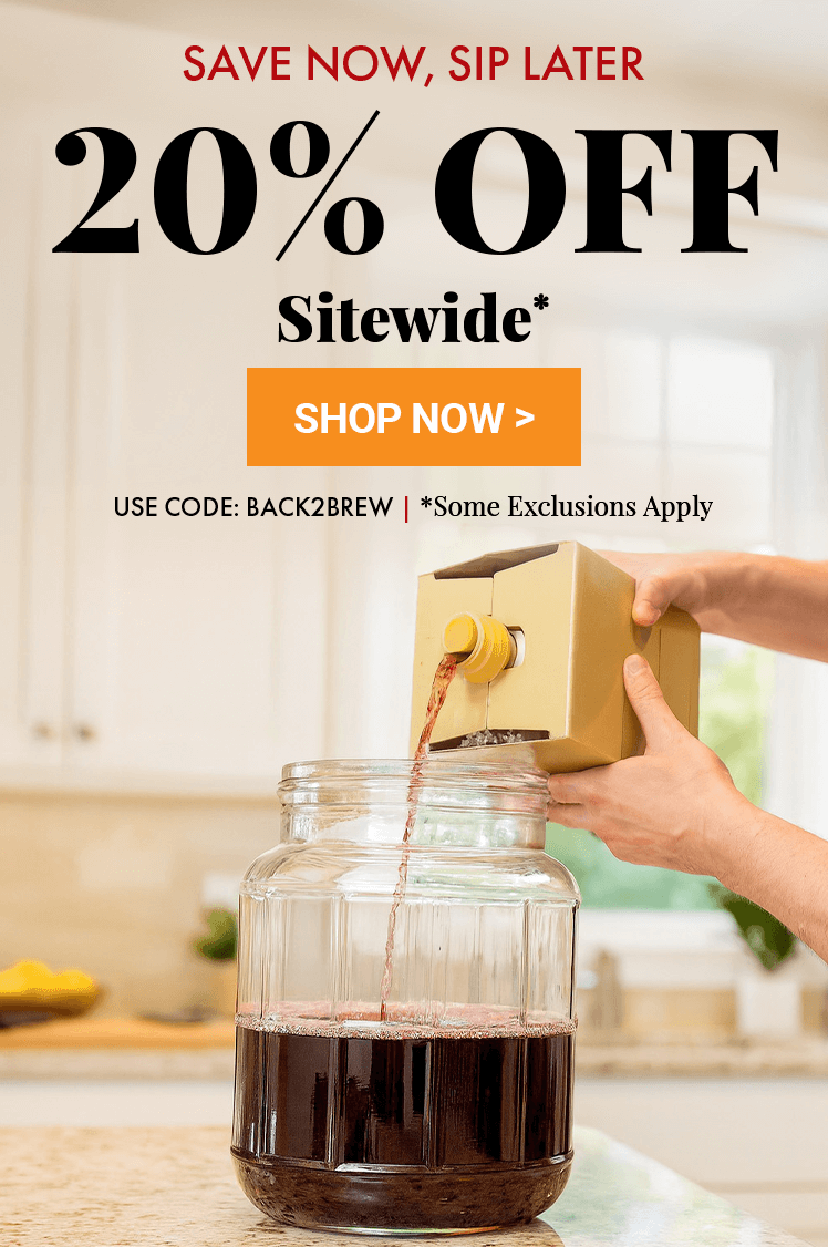 Promotional advertisement for a coffee brewing device with a discount offer.