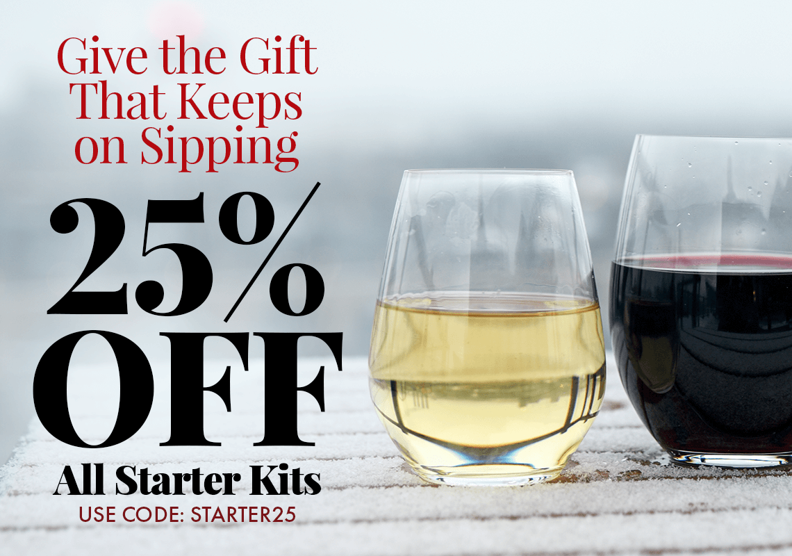 Give The Gift That Keeps on Sipping. 25% Off Starter Kits. Use code: STARTER25