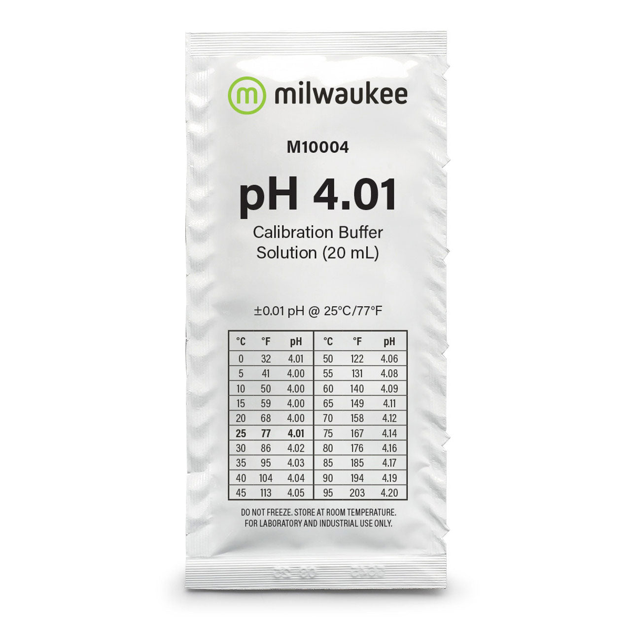 20 milliliter Sachet of Buffer Solution pH 4.01