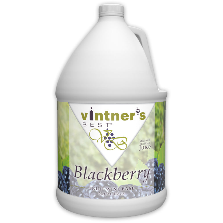 128-ounce jug of Vintner's Best Blackberry Fruit Wine Base