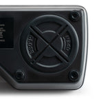 Close-up of the closed battery compartment with OPEN and CLOSE indicators on the MA884 refractometer