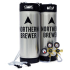 Home Brew Keg System w/ Two Cornelius (Corny) Ball Lock Kegs & Two Pressure Regulator