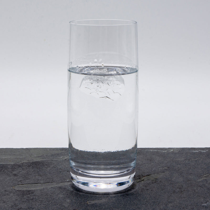 Glass of vodka with ice