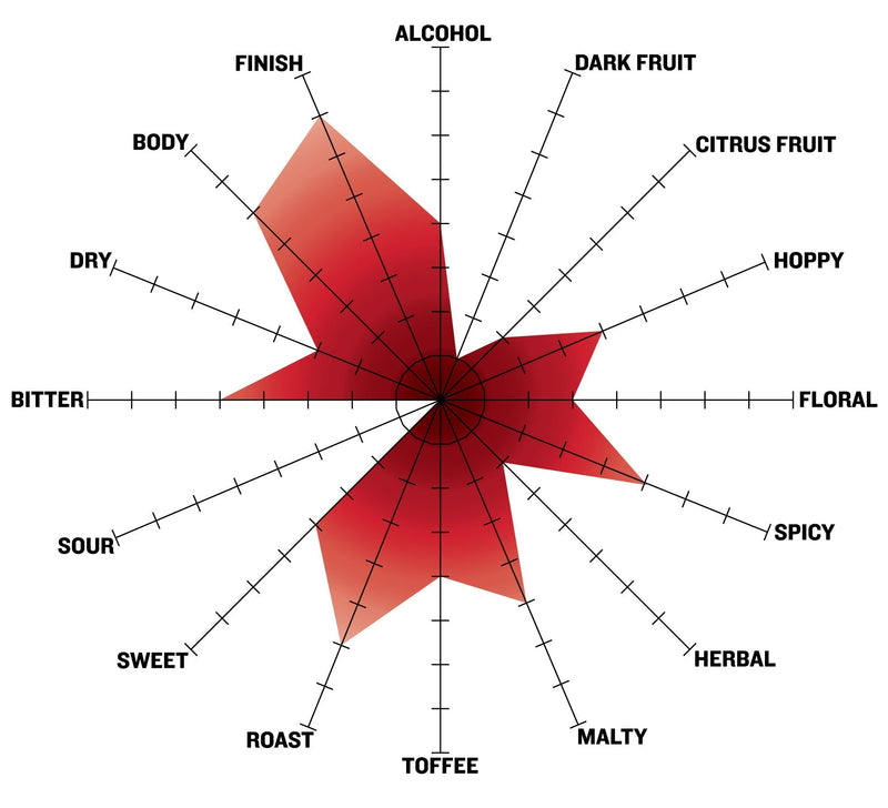 Mexican Hot Chocolate Stout All Grain Recipe Kit tasting graph