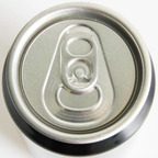 Close up of can top