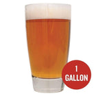 Sierra Madre Pale Ale homebrew in a glass with a red circle that contains 