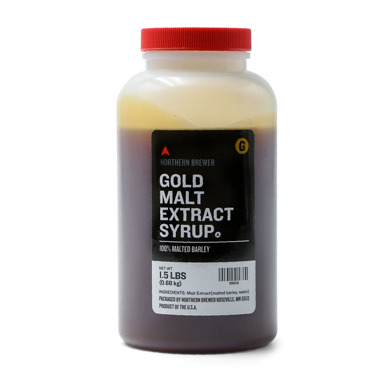 Gold Malt Extract Syrup 1.5 lb container