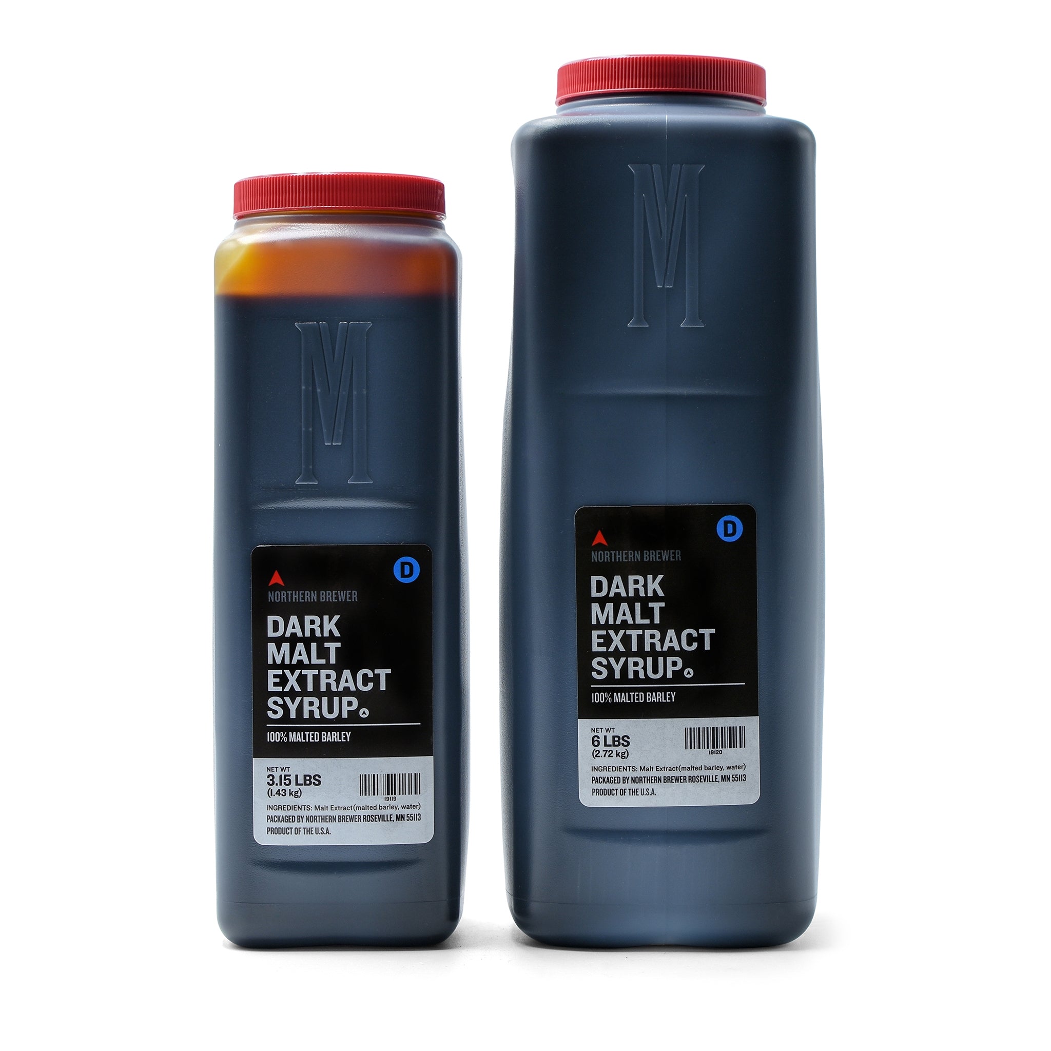 3.15-pound and 6-pound containers of Dark Malt Extract Syrup