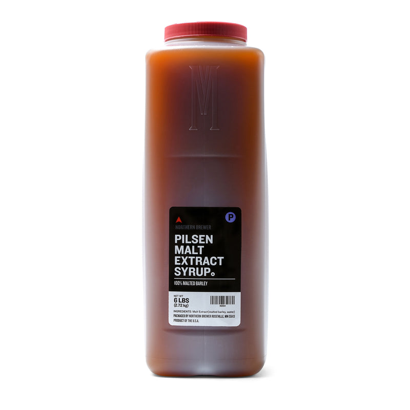 Pilsen Malt Extract Syrup in a 6-pound container