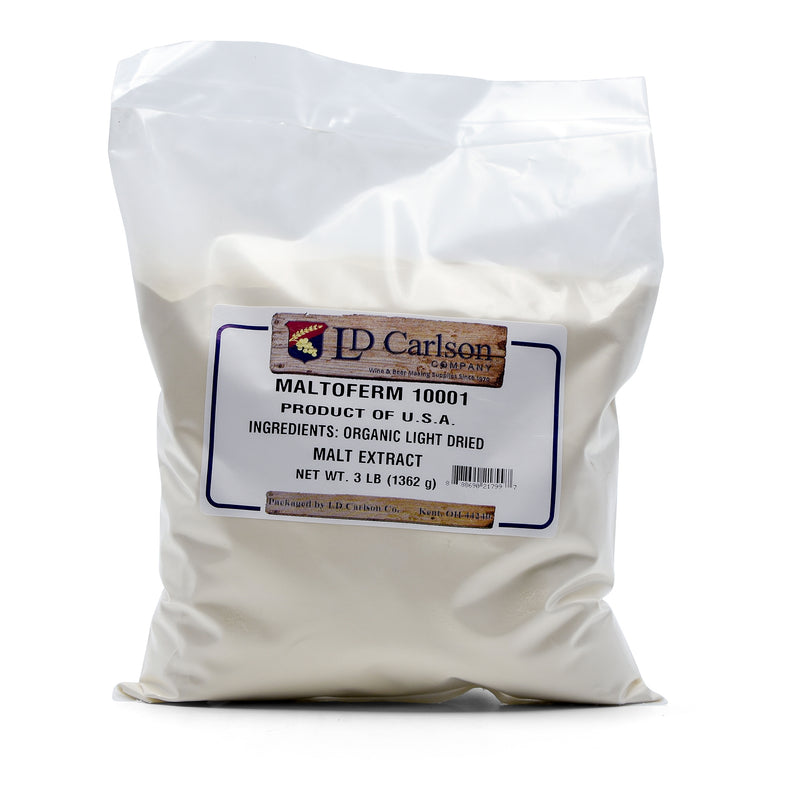 Briess Organic Light DME in a 3-pound bag