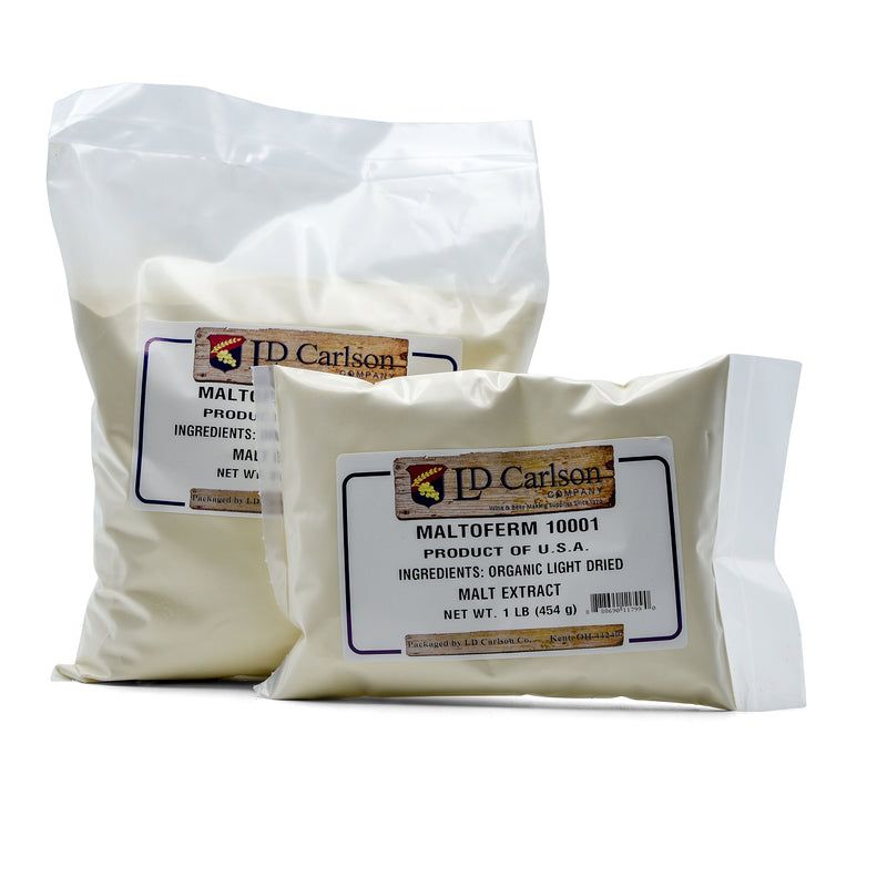 Two bags of Briess Organic Light DME