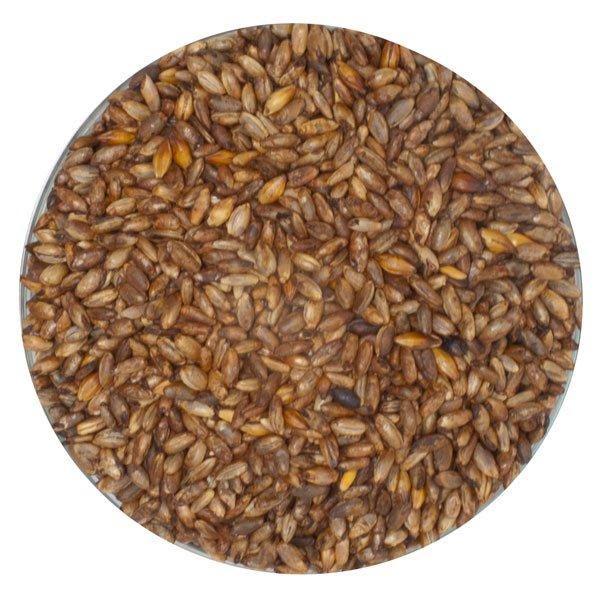 Fawcett Crystal Rye Malt in a display bowl