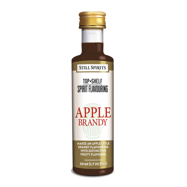 Bottle of Still Spirits Top Shelf Apple Brandy Flavoring.