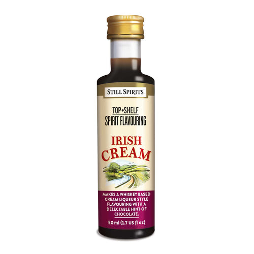 Bottle of Still Spirits Top Shelf Irish Cream Flavoring.