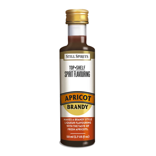 Bottle of Still Spirits Top Shelf Apricot Brandy Flavoring.