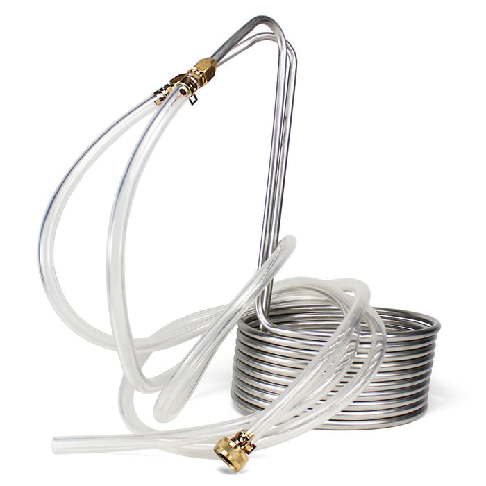 Silver Serpent Stainless Steel Immersion Wort Chiller