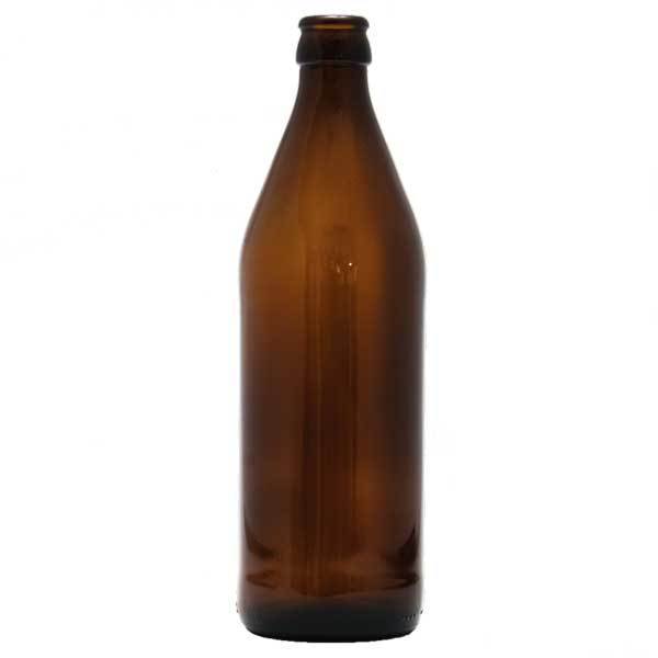 16-ounce Amber Beer Bottle