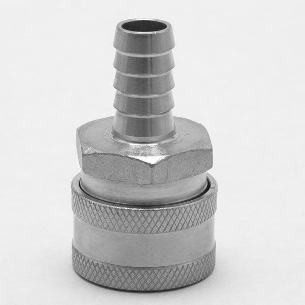 Half-inch Stainless Steel Female Quick Disconnect Barb