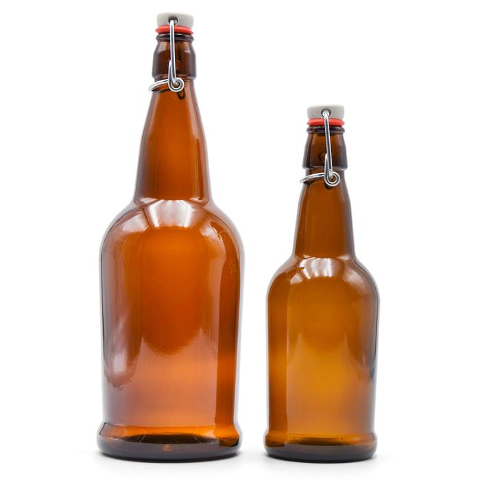 12 oz Amber Glass Long Neck Beer Bottle