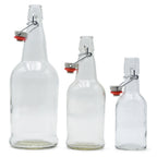 8-ounce, 16-ounce, and 32-ounce EZ cap bottles side by side closed