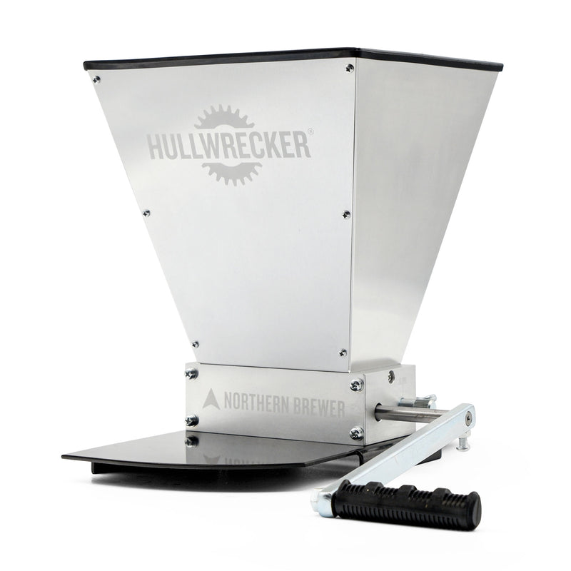 Angled-view of the Hullwrecker® 2-roller Grain Mill