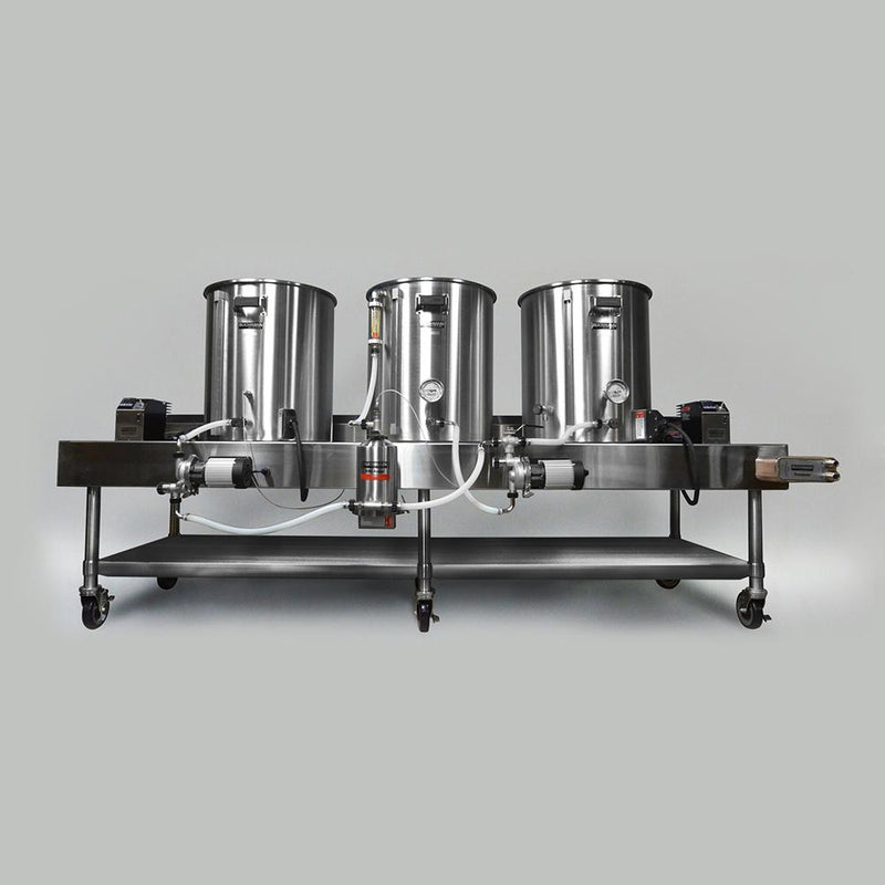 The set up Blichmann Complete Electric HERMS Horizontal Brewing System