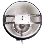 Top-down view into the mash tun, showing off the sparge arm