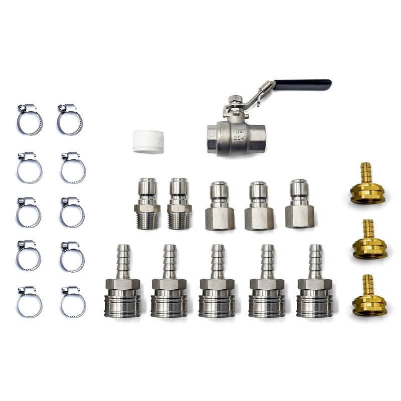 All parts for the Counterflow Connection pump Kit