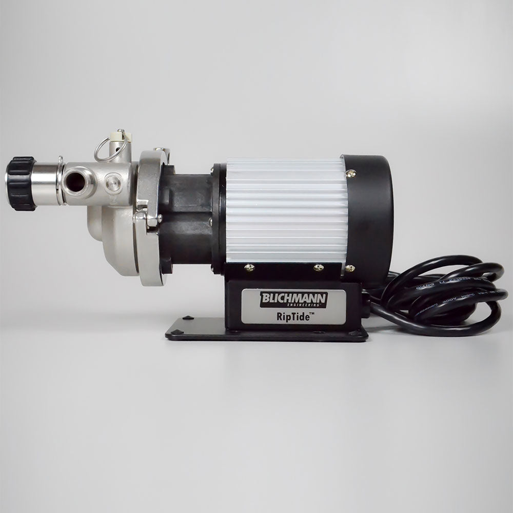 Profile-view of the Blichmann RipTide™ Brewing Pump